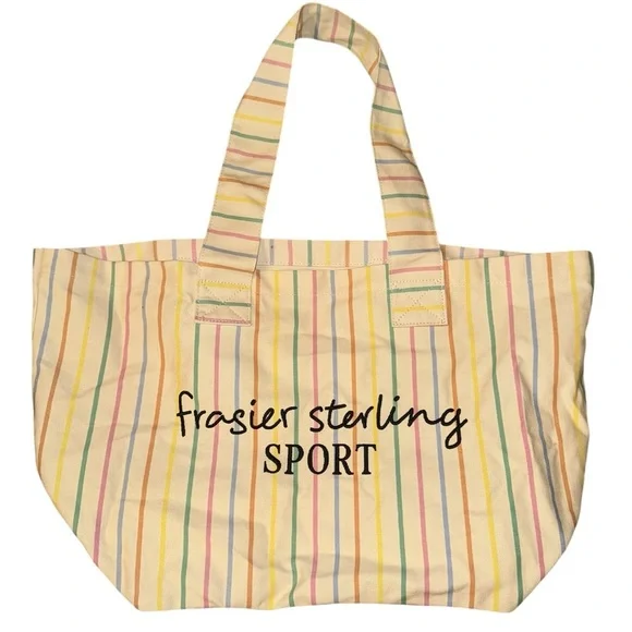 Striped Tote Bag - Pastel Multicolor