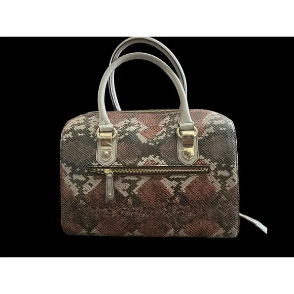Antonio Melani Leather Snake Embossed Bag
