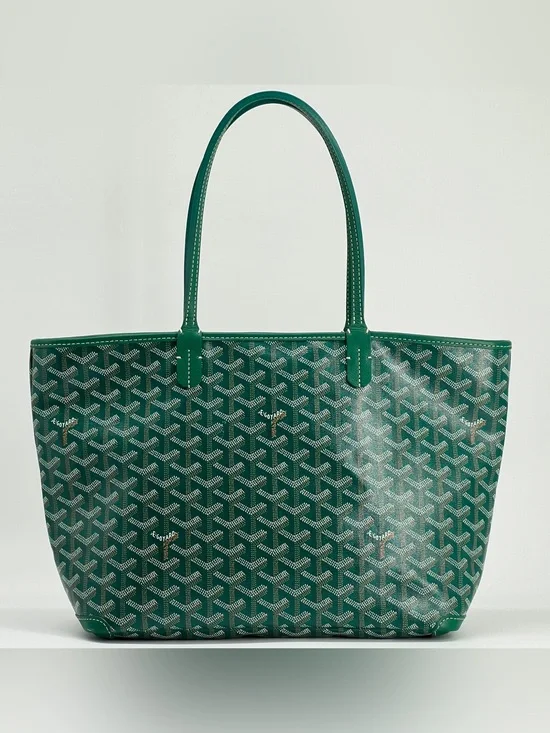 Goyard Goyardine Artois PM Green Tote Bag