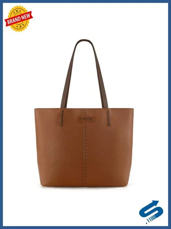 Faux Leather Tote Bag Satchel Shoulder Hobo with Pockets
