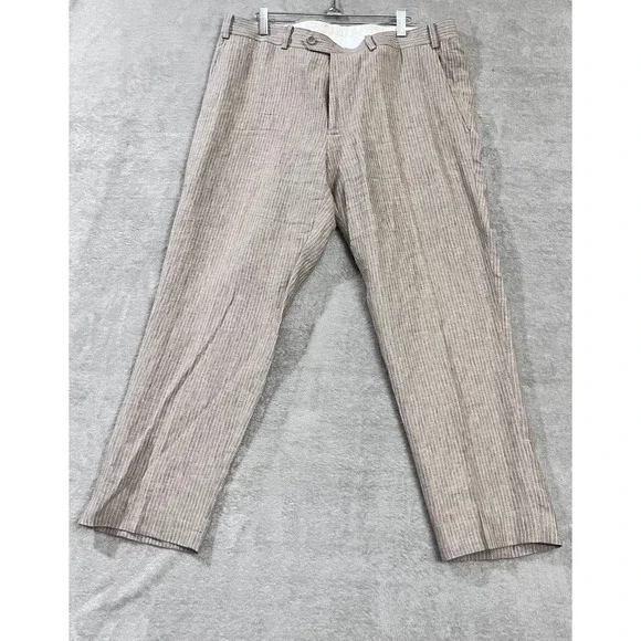 Bar III Linen Slim Fit Trousers Mens 36x30 Pants Wedding Old Money Beach Coastal