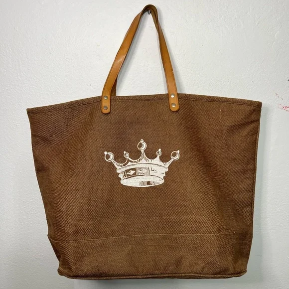 Ballard Designs 25th‎ Anniversary Crown Canvas Large Tote