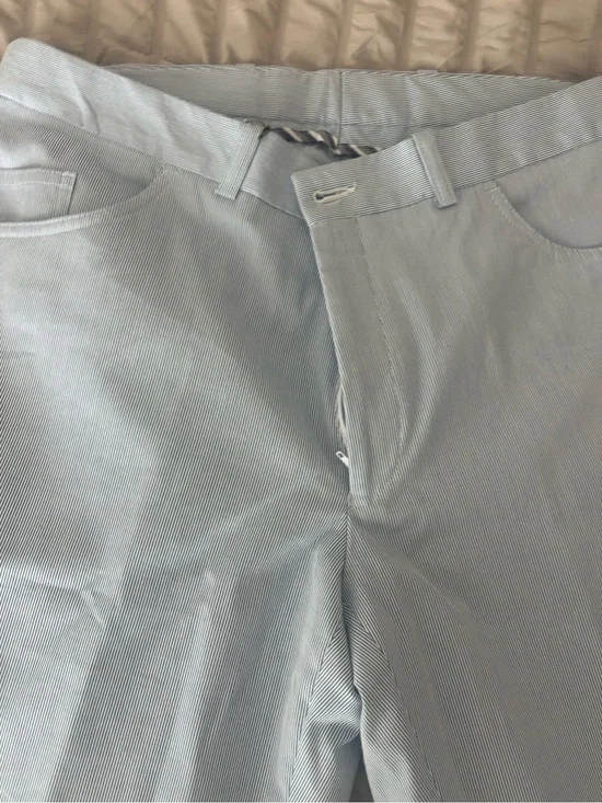 Jack Victor Light Blue Pinstripe Dress Shirt