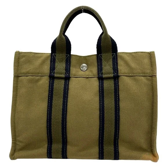 Hermès Fourre Tout Tote PM Tote Bag Khaki Dark Navy