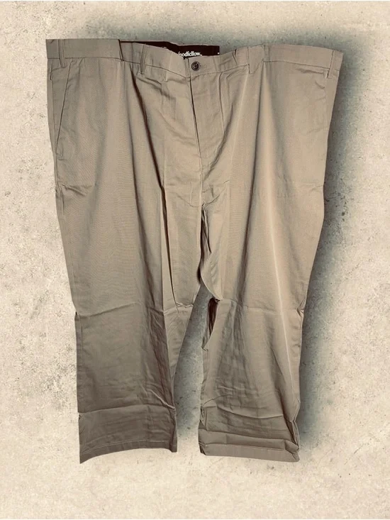 Tan Chino Big Tall Pants Men's 56 x 30 Good Fellow Straight