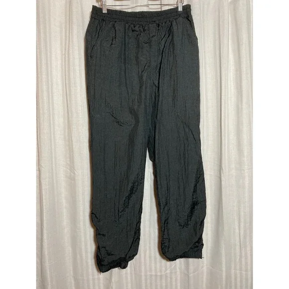 Vintage Christian Dior Monsieur Black Nylon Track Pants Mens Medium Joggers
