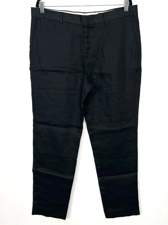 H&M Men's Black Straight Dress Pants