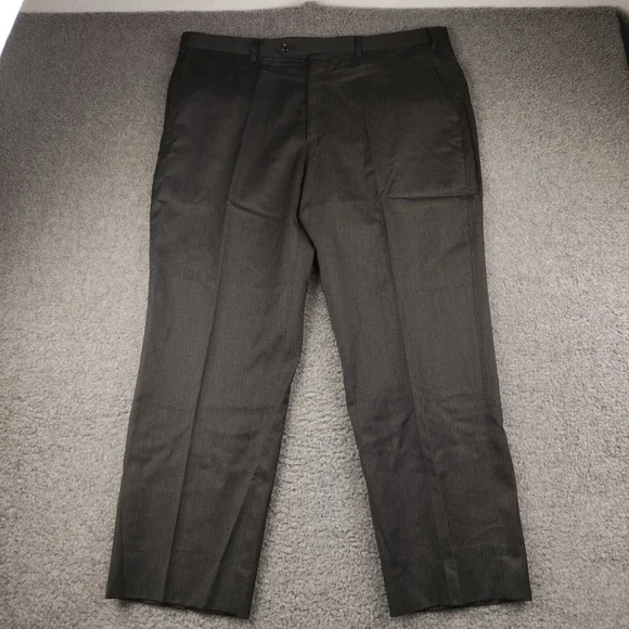 Jos A Bank Executive Collection Wool Cashmere Dress Pants Mens 40x27 Charcoal