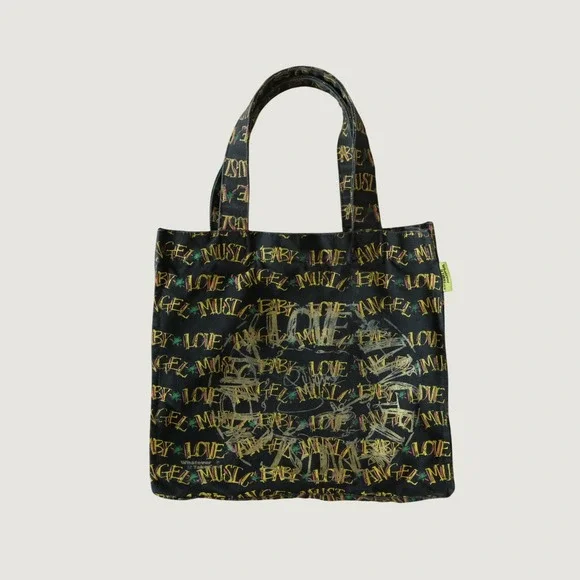 LAMB Tote Bag Womens Black Gwen Stefani Whatever It Takes Y2K OS