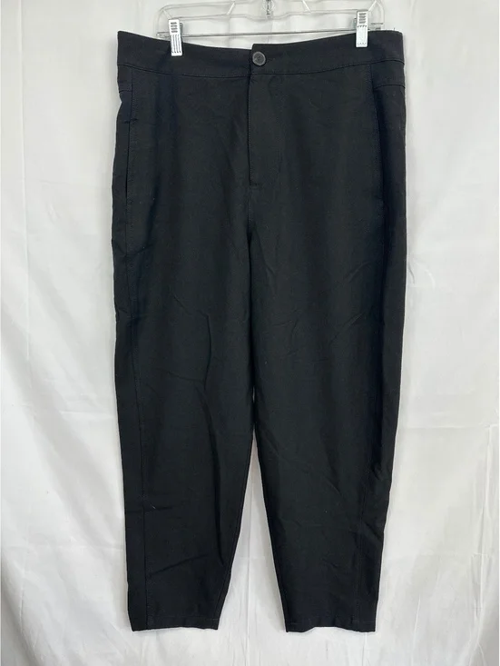 ZARA Black Straight Leg Pants XL inseam 29
