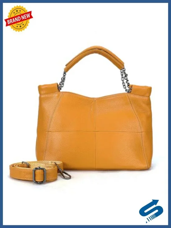 Genuine Leather Medium Tote Bag Hobo Satchel Crossbody Shoulder Bag