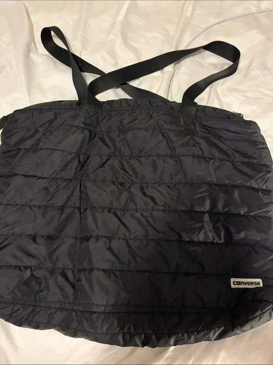 Converse Black Quilted Nylon Tote