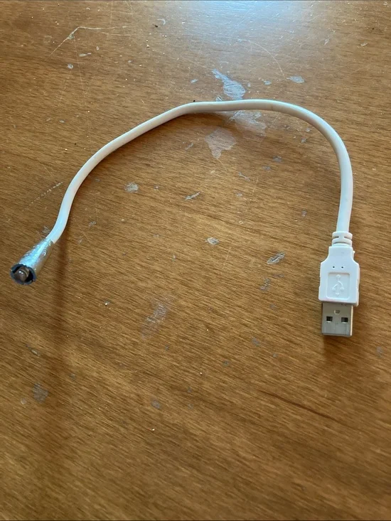 White USB Flexible LED Strip/Light Connector Cable - 1 ft.