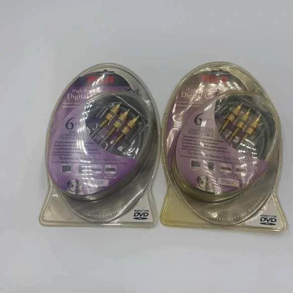 RCA High Performance Digital Component Video Cable 6 ft -‎ 24K Gold