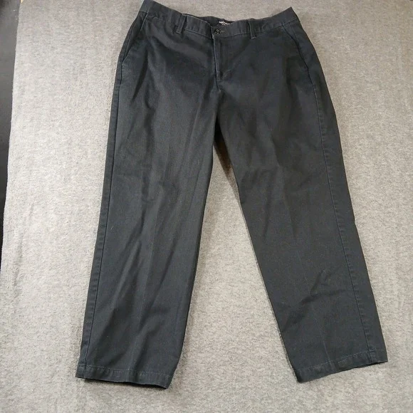 Dockers Khakis Pants Mens W38 L29 Black‎ Cotton Straight Leg 405818159