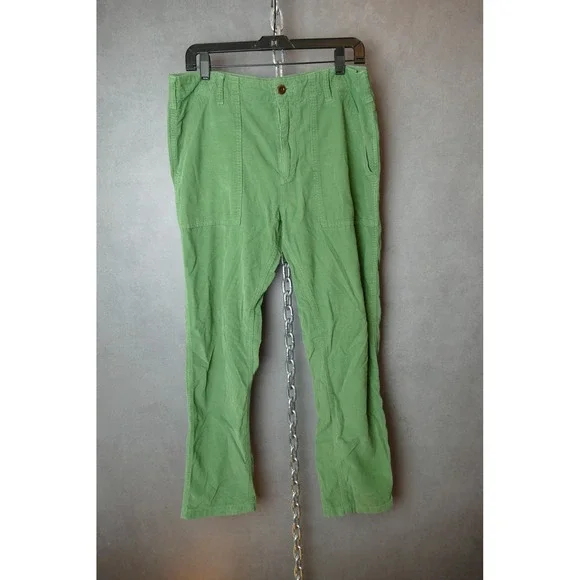 Outerknown Corduroy‎ Pants Green Utility Style Men Size 33x31