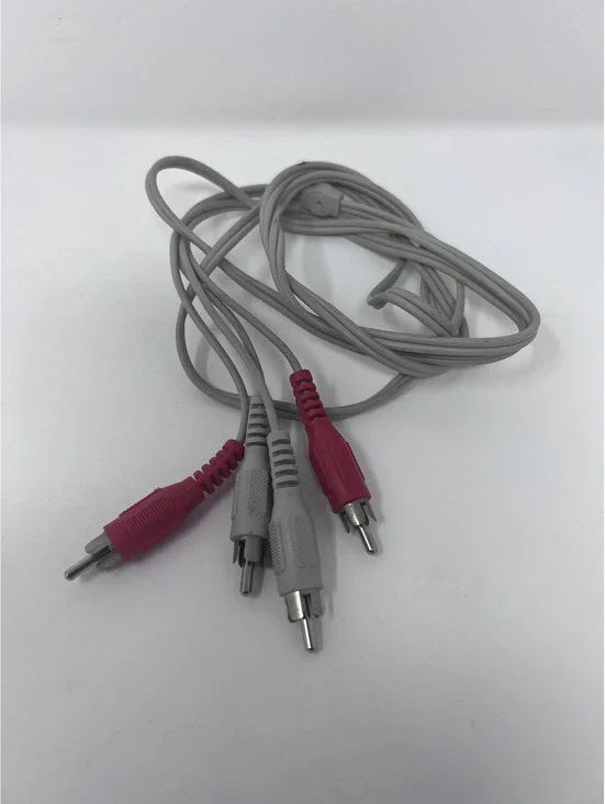 6 FT DUAL RED GRAY RCA AUDIO AV CABLE FOR HDTV VCR DVD STEREO