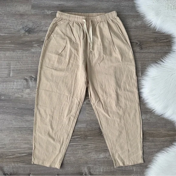 OLD MONEY Cancun Cotton Pantalon Linen/Cotton Pants Size Medium