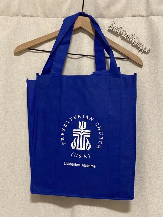 First Presbyterian Church PCUSA of Livingston Alabama Reusable Shopping Tote Bag