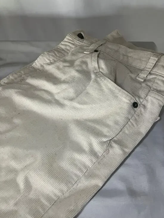 Vintage 1982 Levis 517 Corduroy Pants White Tab 34x31 Cream Made in USA Cords