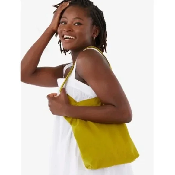 BAGGU Mini Merch Tote 100% Cotton in Caper Green NWT