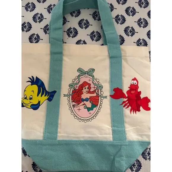 Disney Ariel Green Double Sided Custom Made Mini Tote