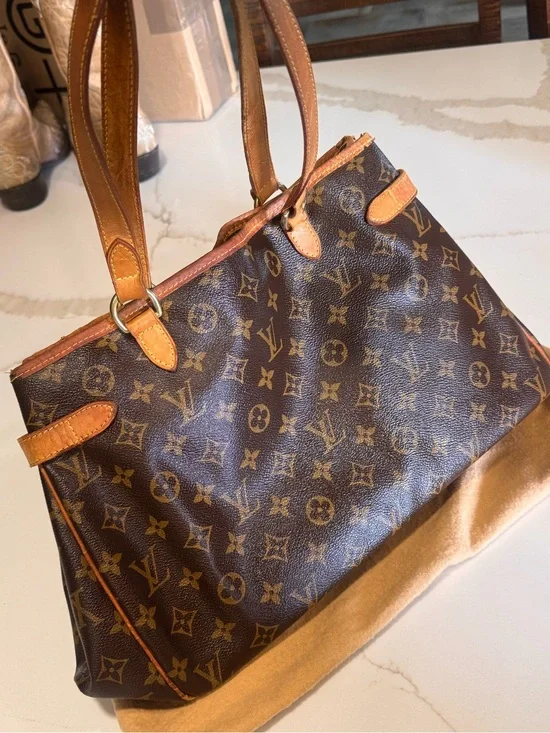 Louis Vuitton Monogram Canvas Brown and Tan Tote