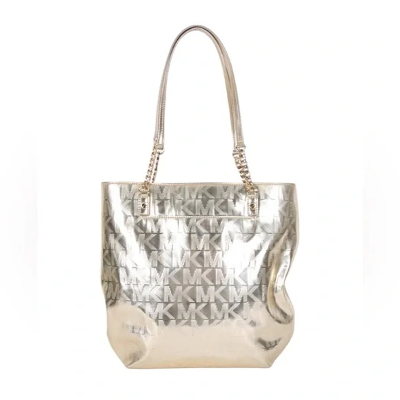 Michael Kors Metallic Mirror Tote Y2K Bag