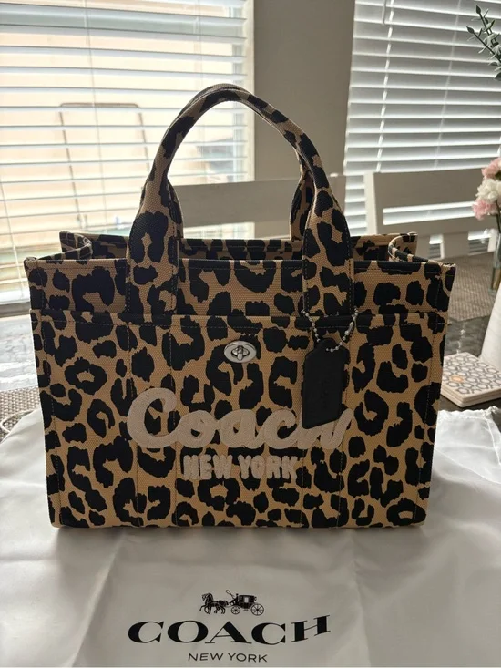 Coach Leopard Cargo Tote
