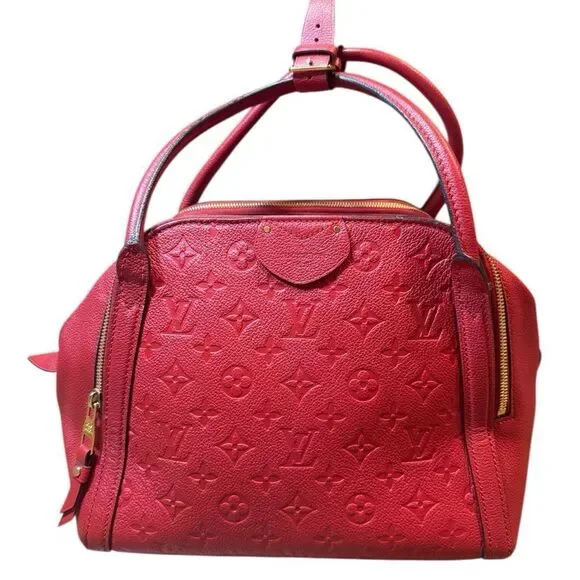 Louis Vuitton Cerise Monogram Empreiente Leather M41191 MM Marais LV Top Handle
