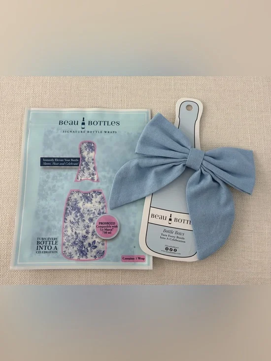 Beau Bottle Wrap & Bow, fits 750 ml Bottles