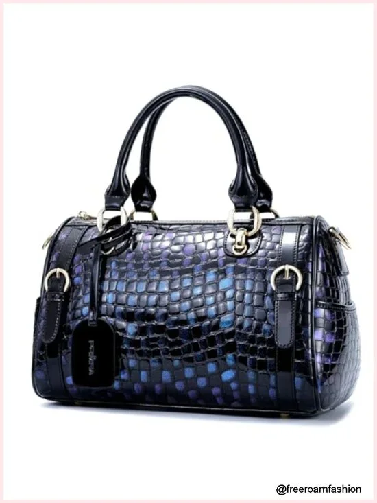 Genuine Leather Tote Bag Top Handle Crossbody Shoulder Bag