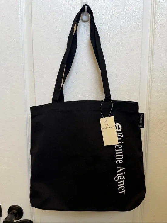 Etienne Aigner black tote NWT