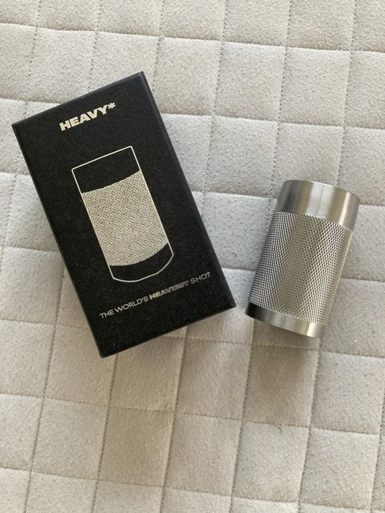 Stainless Steel Textured Shot Glass/Cup – Silver