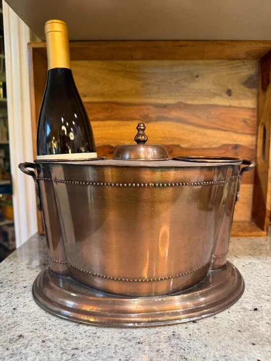 Copper Tone 2 Bottle Wine Chiller