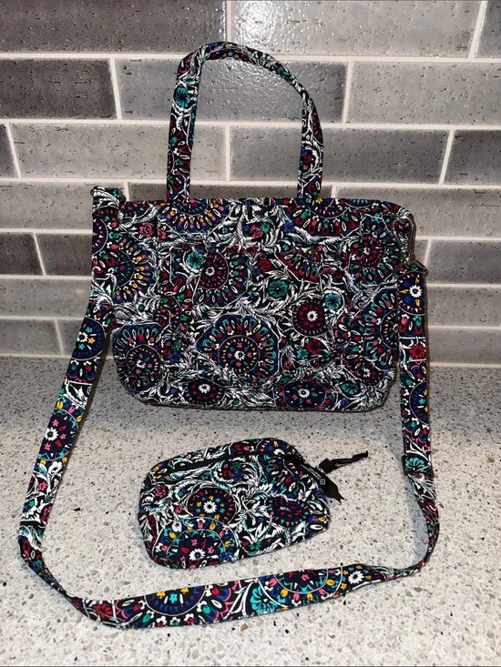 Vera Bradley Stained Glass multi strap tote