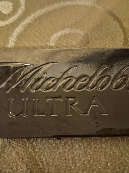 Michelob Ultra Embossed Metal Bottle Opener - Silver Tone