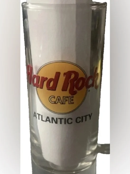 Vintage Hard Rock Cafe Atlantic City Shot Glass Shotglass