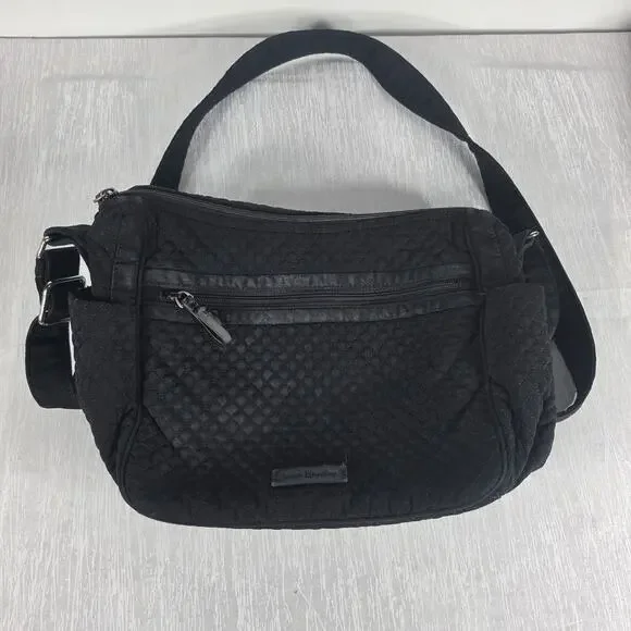 Vera Bradley On The Go Womens Crossbody Bag Black