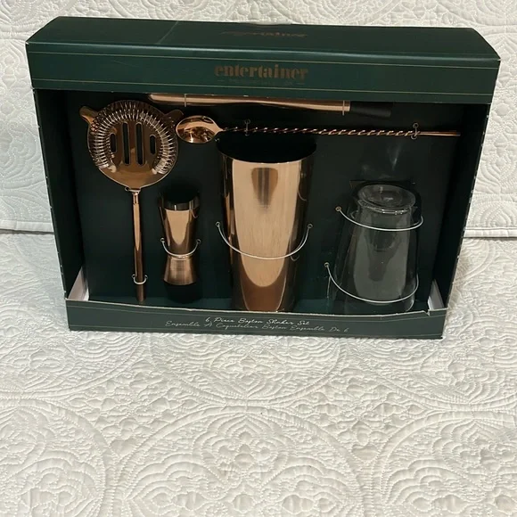 Entertainer Premium Collection 6‎ piece Boston Shaker set, new