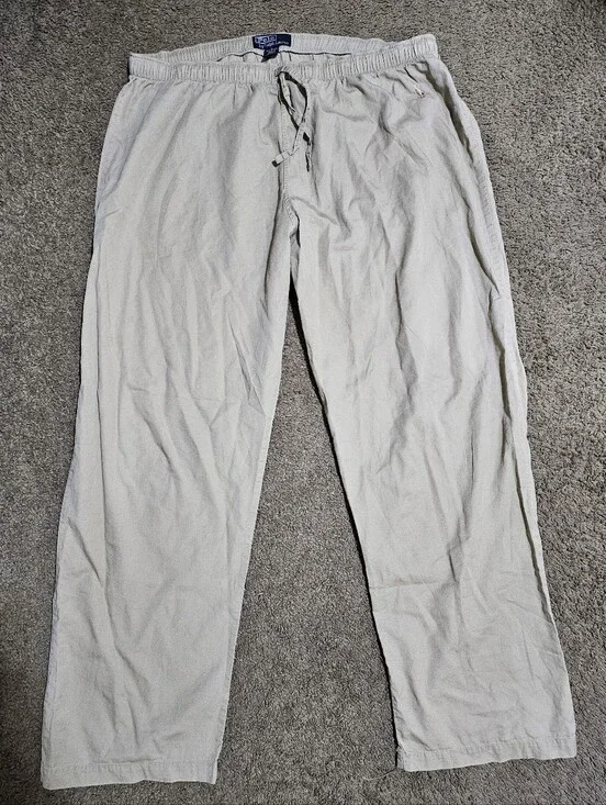 POLO RALPH LAUREN MEN'S LOUNGE PANTS SIZE L TAN