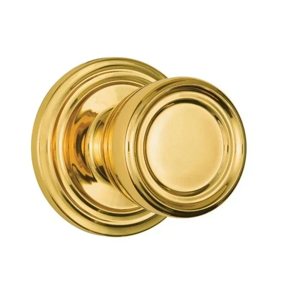 Brinks Push Pull Rotate Barrett Passage‎ Door Knob Polished Brass KW1 1.75