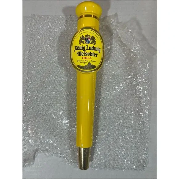 König Ludwig Weissbier Hell beer tap handle