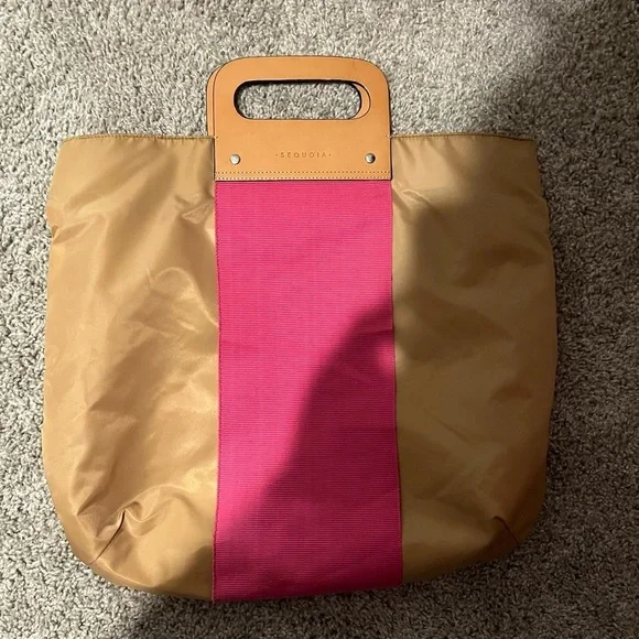 Sequoia Tan and Pink Tote Bag