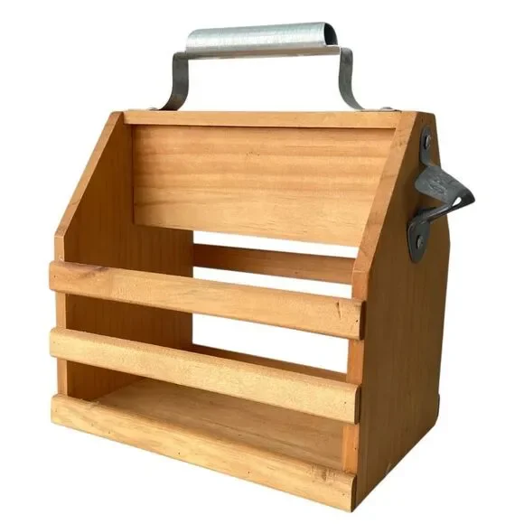 Wooden Wall-Mounted Bottle Opener