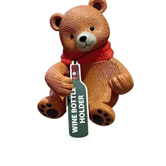 Wild Eye Designs Teddy Bear Wine Holder NWT