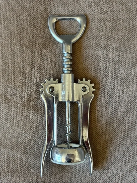 Vintage Metal Corkscrew Made in Italy