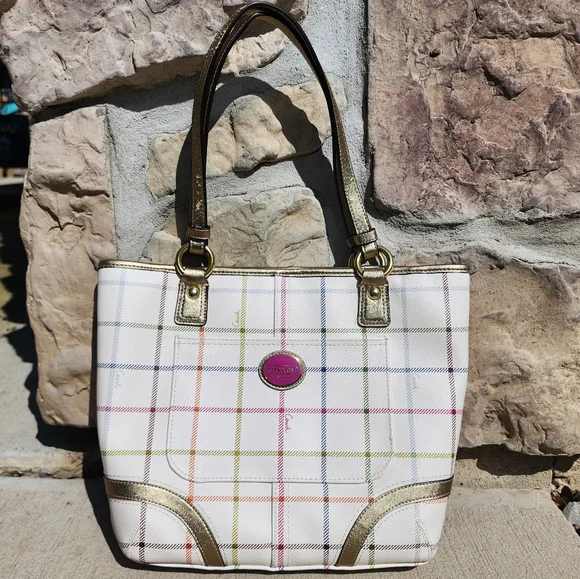 COACH | Heritage Tattersall Plaid Tote