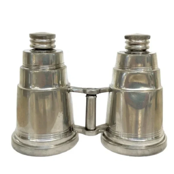 Vintage Miniature Binoculars Double Flask