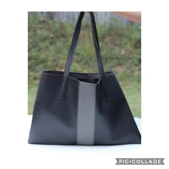 Vince Camuto striped tote bag